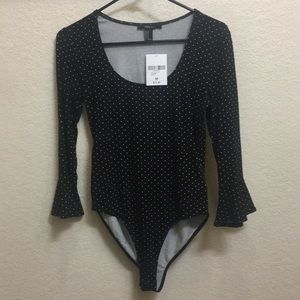 Forever 21 B&W Polka Dot Bodysuit